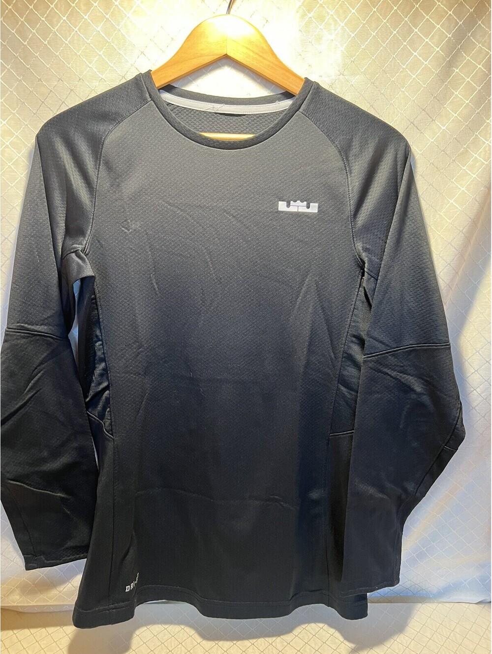 Nike Dri-Fit Men's Small Long Sleeve Tee Kevin Durant Black